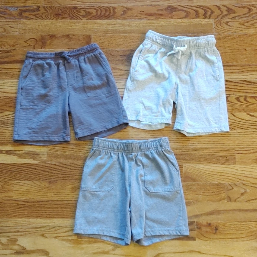 3 pairs of little boys cotton fleece shorts